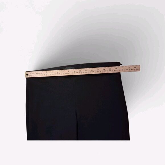 The Row M USA Designer Black Pants Side Zip Stretchy Old Money Quiet Luxury - Picture 5 of 10